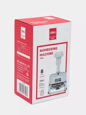 Однострочный нумератор "DELI" 8 значный (Арт. - 7508)