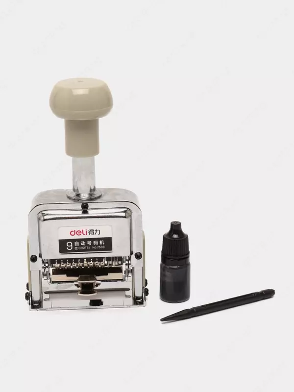 Bir qatorli raqamlash "DELI" 9 raqam (m. - 7509)