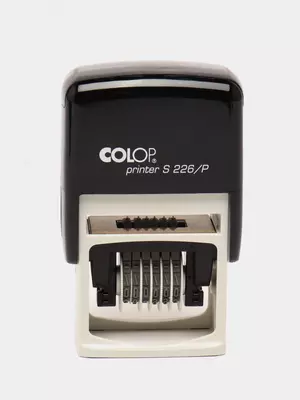Нумератор + штамп "Colop Printer S 226/P" 6 знаков + 2 строки (Арт. - 105357) Черный