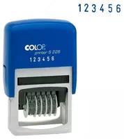 Нумератор + штамп "Colop Printer S 226/P" 6 знаков + 2 строки (Арт. - 105357) Синий - 227 000 сум