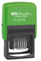 Нумератор + штамп "Colop Printer S 226/P" 6 знаков + 2 строки (Арт. - 105357) Зеленый