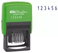 Нумератор + штамп "Colop Printer S 226/P" 6 знаков + 2 строки (Арт. - 105357) Зеленый - 227 000 сум