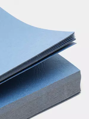 Набор Обложек для переплета "Bindi Leather", картонная (Арт.- 230A3-LCdbl) Синий