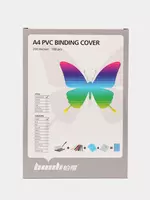 Набор пластиковых Обложек для переплета "Bindi" 0.15 мм (Арт.- 15100PVCcl) Прозрачный - 90 000 сум