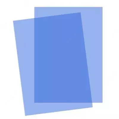 Набор пластиковых обложек для переплета "Bindi" 0.15 мм (Арт.- 15100PVCbl) Синий