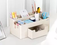 Органайзер для канцелярских принадлежностей "Deli" 7 отделов (Арт. - 8913-pk) Молочный - 76 000 сум