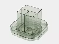 Органайзер для канцелярских принадлежностей "Deli" 7 отделов (Арт. - 8942-gn) Зеленый