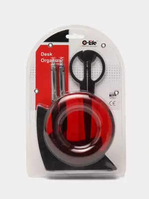 Kantselyariya organizatori "O-Life" 5 dona (kod - 360-SCrd) Qizil