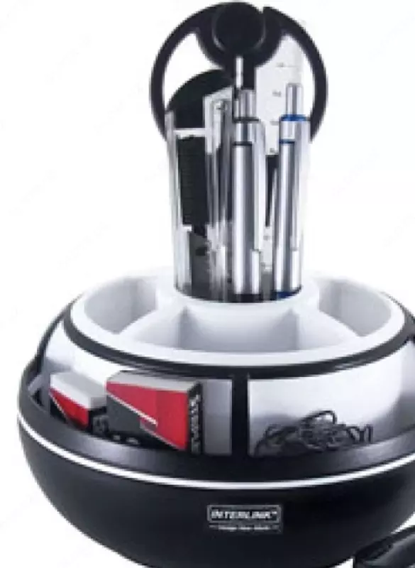 Органайзер для канцелярских принадлежностей "O-Life" 9 предметов (Арт. - 897-SCwt) Белый