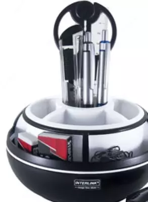 Органайзер для канцелярских принадлежностей "O-Life" 9 предметов (Арт. - 897-SCwt) Белый