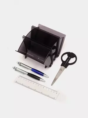 Органайзер для канцелярских принадлежностей "O-Life" 5 предметов (Арт. - 903-Sbk) Черный