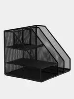 Металлический органайзер для документов "Deli" 3 яруса (Арт. - 79075) Черный