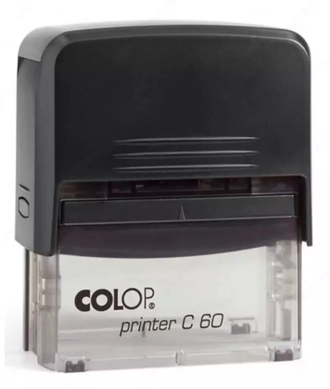 Snap "Colop" Printer S60, 37 x 76 mm (Art. - 131597) Qora