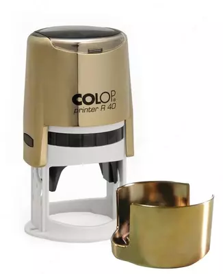 Оснастка "Colop" Printer R40N, круглая, 40 мм (Арт. - 130156) Золотистая