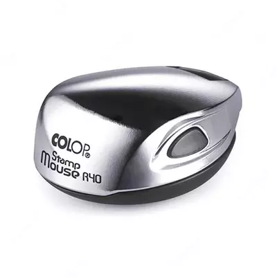 Оснастка "Colop" Stamp Mouse R40, круглая печать (Арт. - 129530) Хром