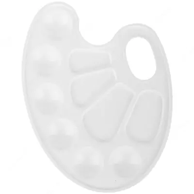 Палитра пластиковая овальная "Мульти-Пульти" , 6 ячеек (Арт. - ПХ_19091-ПА01МП)