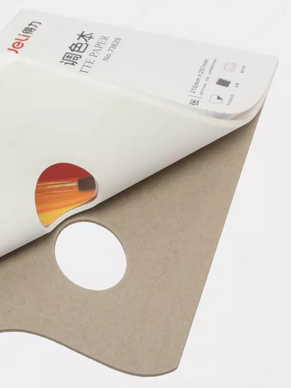 Палитра бумажная "Deli", отрывная, 30 листов (Арт. - 73629)