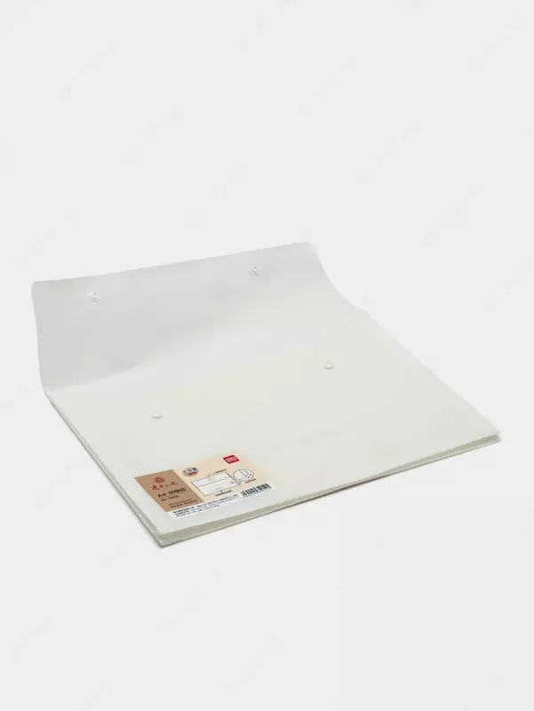 Папка-конверт на кнопке"Deli" прозрачная, А4 (Арт.- 72613)