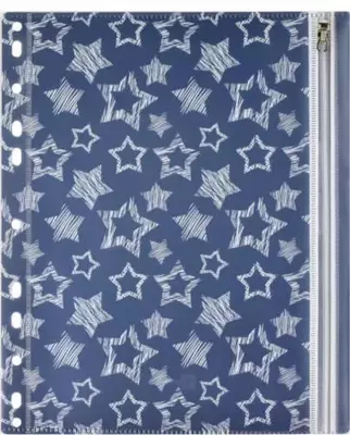 Папка для документов Феникс+ "Звезды" А5, одно отделение, пластик, 25.5 х 21 см (Арт.- 46705)