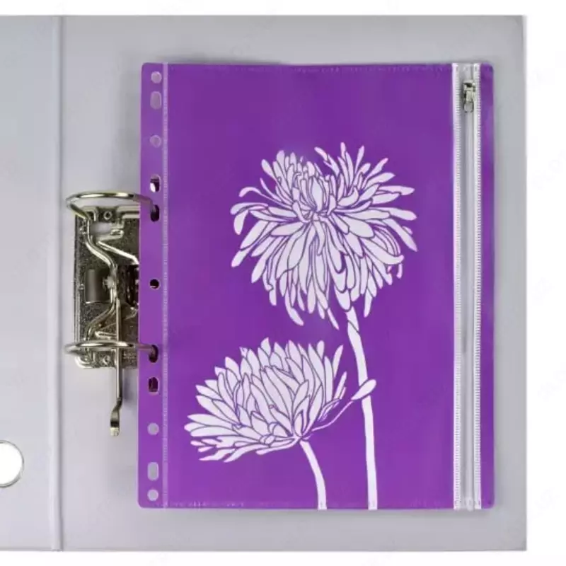 Hujjatlar papkasi Feniks + "Gullar" A5, bitta bo'lim, plastmassa, 25,5 x 21 sm (46707-modda)