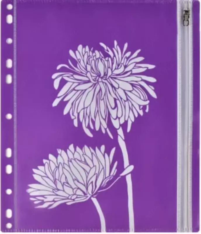 Hujjatlar papkasi Feniks + "Gullar" A5, bitta bo'lim, plastmassa, 25,5 x 21 sm (46707-modda)