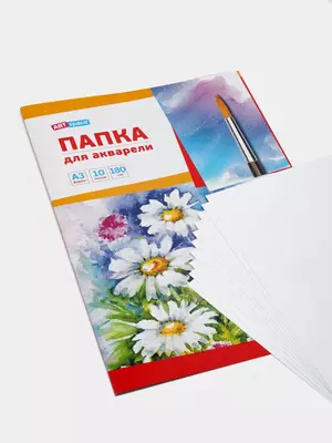 Папка для акварели АrtSpace "Ромашки" А3, 10 листов (Арт.- Па10А3_019)