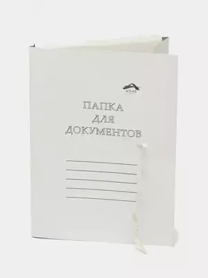 Картонная папка для бумаг с завязками хр-эр, формат А4