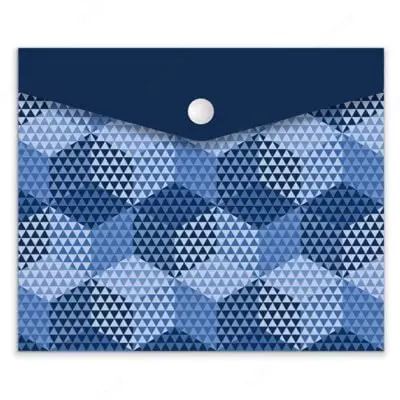 Папка-конверт на кнопке Феникс+ "Геометрия" А6, 17 x 14 см (Арт.- 46550)