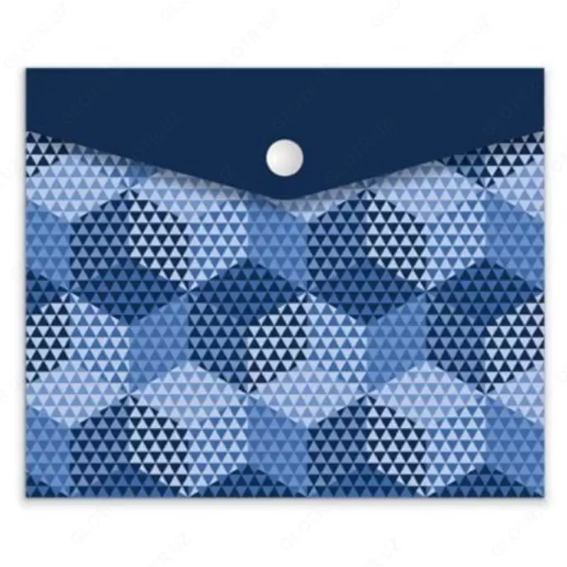 Папка-конверт на кнопке Феникс+ "Геометрия" А6, 17 x 14 см (Арт.- 46550)