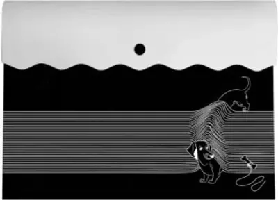 Папка-конверт на кнопке Феникс+ "Такса" А6, 17 x 14 см (Арт.- 46554)