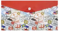 Папка-конверт на кнопке Феникс+ "Путешествие" 26 x 14 см (Арт.- 46515)