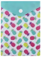 Папка-конверт на кнопке Феникс+ "Ананасы" 15.8 x 11.4 см (Арт.- 46753)