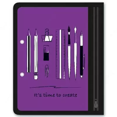 Папка для канцелярских принадлежностей "Феникс+" А5, одно отделение, пластик (Арт.- 46710)