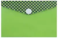 Папка-конверт на кнопке Феникс+ для карт и визиток 10.5 х 7.4 см (Арт.- 46716) Зеленая