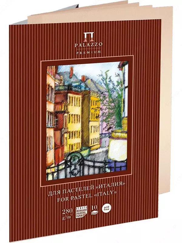 Папка для пастели Лилия Холдинг "Палаццо. Италия" А3, 10 листов (Арт.- ПП3-сл)