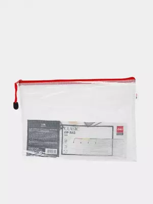 Папка для документов Deli "Clasic" одно отделение, застежка молния (Арт.- 5654)