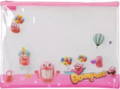 Папка для документов Deli "Bumpees" одно отделение, застежка молния (Арт.- 70202-EZ) Ассортимент