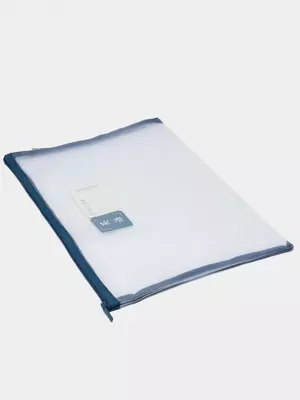 Папка для документов Deli "English" одно отделение, застежка молния (Арт.- 73152-2)