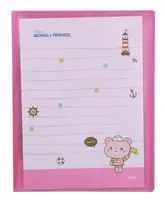 Папка для документов Deli "Aurora" с 10 прозрачными вкладышами (Арт.- 02842-EB) Розовая