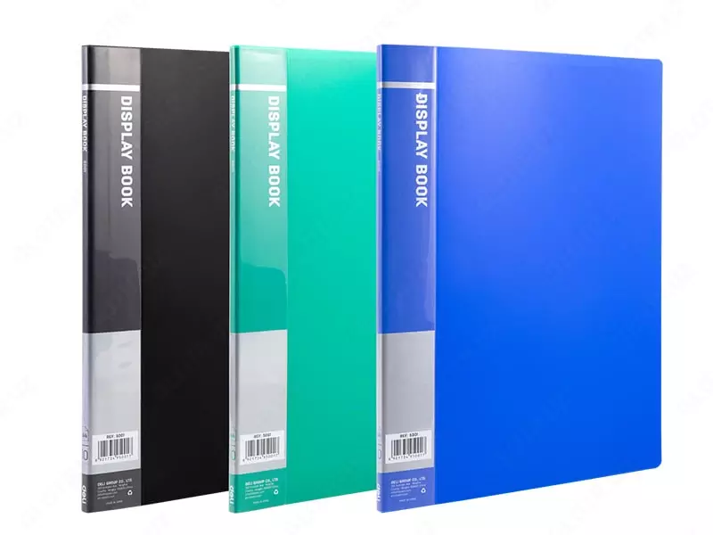 10 ta shaffof qo'shimchali "Deli" hujjat papkasi (5001-modda) Assortiment