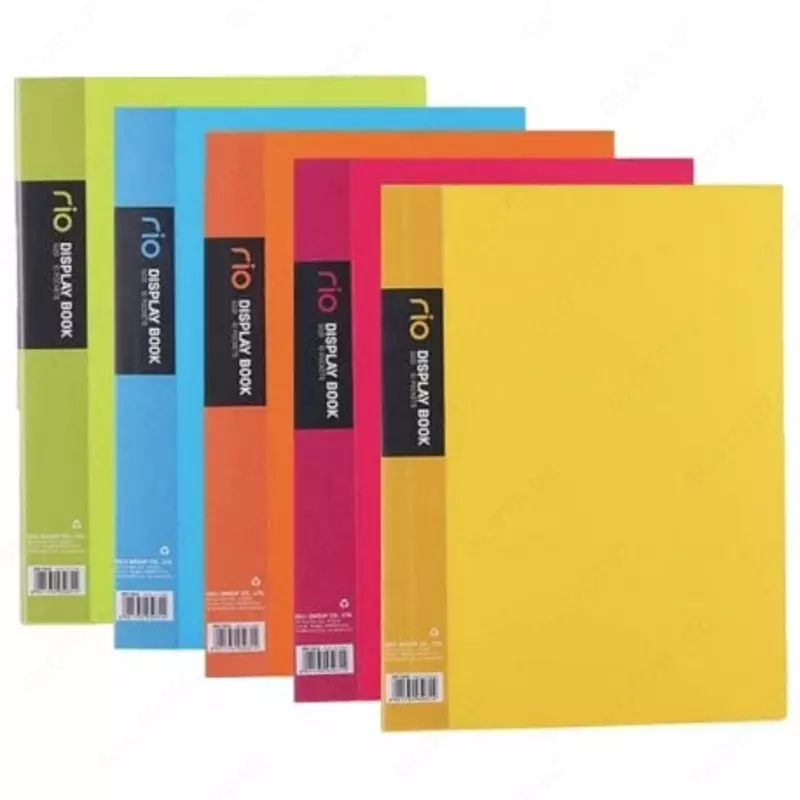 Папка для документов Deli "RIO" с 10 прозрачными вкладышами (Арт.- 5031) Ассортимент