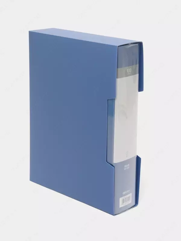 Hujjat papkasi "Deli" 100 ta fayl qo'shimchasi (5109-modda) Ko'k