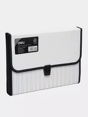 Папка- портфель "Deli" 12 отделений, застежка замок (Арт.- 38969)