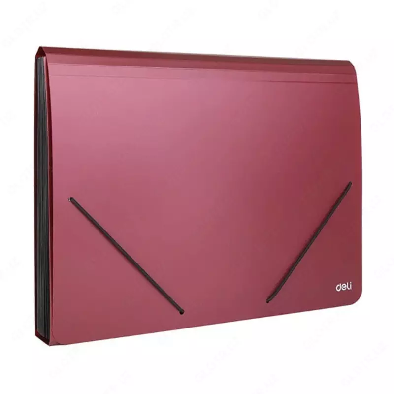 "Deli" portfeli 12 ta bo'lim, elastik mahkamlagich (5551-modda) Assortiment