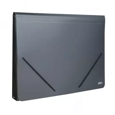 Папка- портфель "Deli" 12 отделений, застежка - резинки (Арт.- 5551) Ассортимент