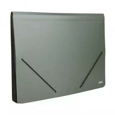 Папка- портфель "Deli" 12 отделений, застежка - резинки (Арт.- 5551) Ассортимент