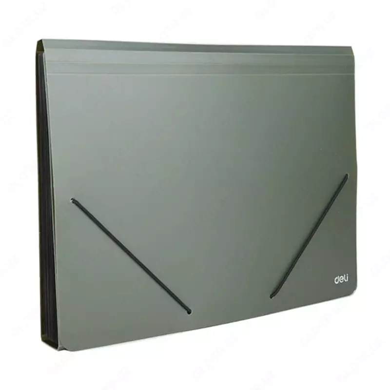 "Deli" portfeli 12 ta bo'lim, elastik mahkamlagich (5551-modda) Assortiment