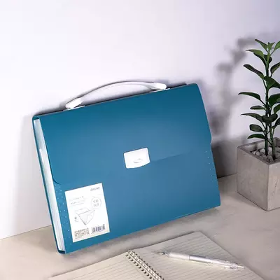 Папка- портфель "Deli" 13 отделений, застежка замок (Арт.- 72593)