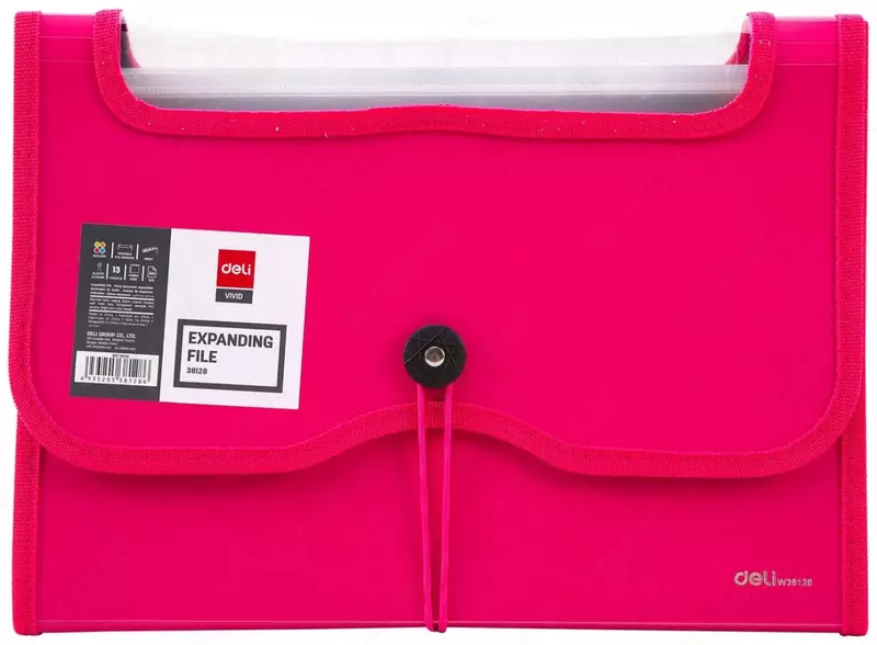 Папка- портфель Deli "RIO" 13 отделений, застежка - резинка (Арт.- 38128) Ассорти