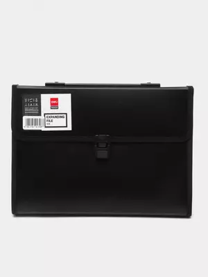 Папка- портфель с кармашком "Deli" 13 отделений, застежка замок (Арт.- 5231)